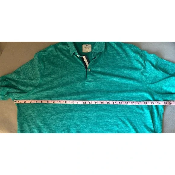 DANIEL CREMIEUX Club 38 Mens Performance Teal Blue Golf Polo Shirt Extra Large - Picture 7 of 11